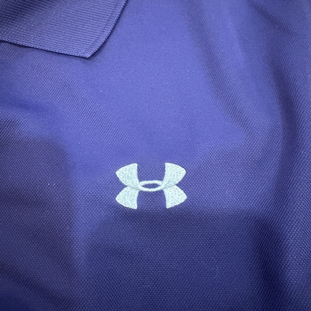 Under Armour Blue Striped Polo